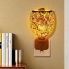 Creative Yellow Mosaic Shattered Glass Electric Lantern Candle Wax Warmer Wall Plug In