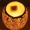 Creative Yellow Mosaic Shattered Glass Electric Lantern Candle Wax Warmer Wall Plug In