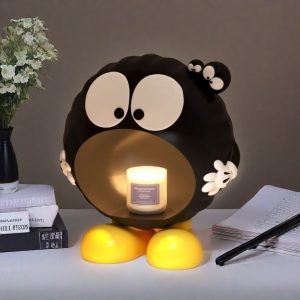 Cute Fairydust Shaped Resin Dimmable Electric Candle Melting Warmer Light with Timer
