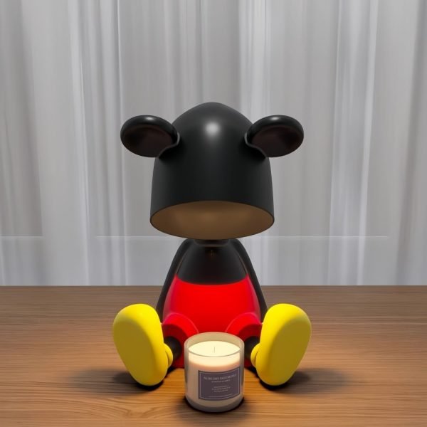 Cute Mickey Mouse Resin Candle Warmer Electric Light Bulb with Preset Timer