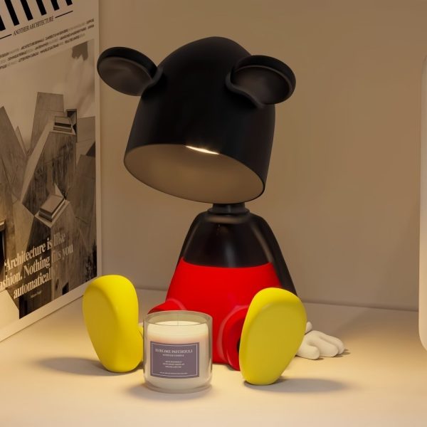 Cute Mickey Mouse Resin Candle Warmer Electric Light Bulb with Preset Timer