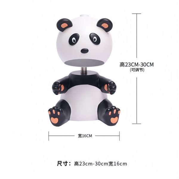 Cute Panda Resin Electric Bulb Candle Warmer Table Lamp with Preset Timer