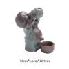 Cute Peeing Boy Theme Ge Kiln Crackle Porcelain Back Flow Incense Holder