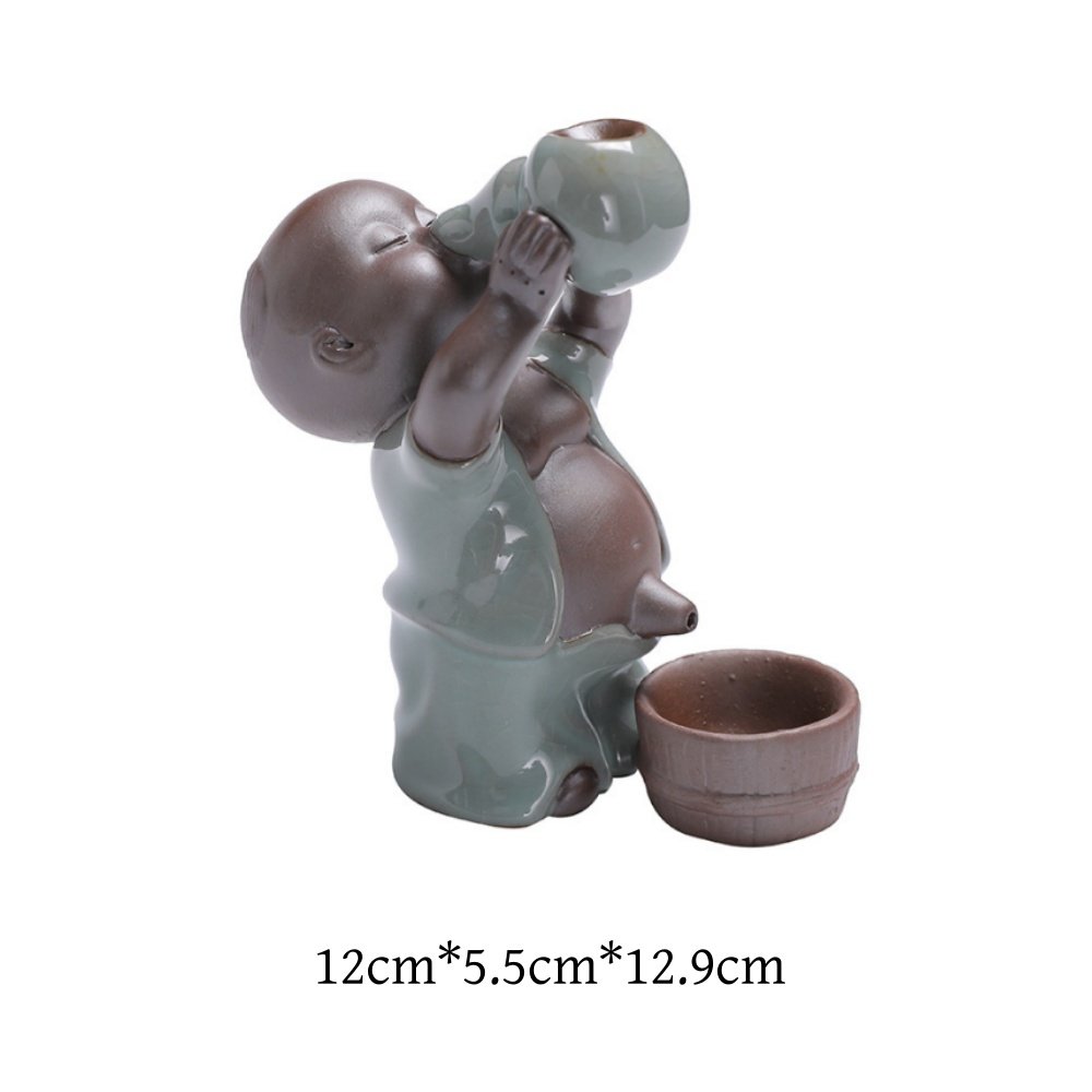 Cute Peeing Boy Theme Ge Kiln Crackle Porcelain Back Flow Incense Holder Cute Peeing Boy Theme Ge Kiln Crackle Porcelain Back Flow Incense Holder