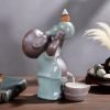 Cute Peeing Boy Theme Ge Kiln Crackle Porcelain Back Flow Incense Holder