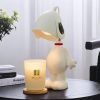 Cute Snoopy Resin Electric Dimmable and Timing Light Bulb Candle Melting Lamp
