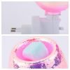 3D Drop Shaped Pink Glass Electric Wall-Mounted Plug In Candle Warming Lamp Heater