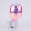 3D Drop Shaped Pink Glass Electric Wall-Mounted Plug In Candle Warming Lamp Heater
