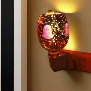 3D LED Light Pharaoh Theme Glass Electric Pluggable Fragrance Wax Candle Warmer