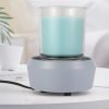 Dark Blue Ceramic Electric Hot Plate Heating Warmer for Scented Candle Wax