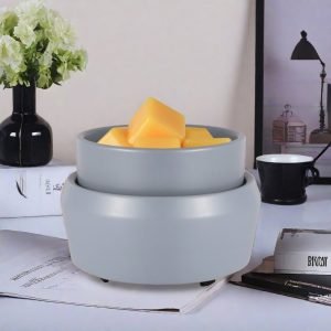Dark Blue Ceramic Electric Hot Plate Heating Warmer for Scented Candle Wax
