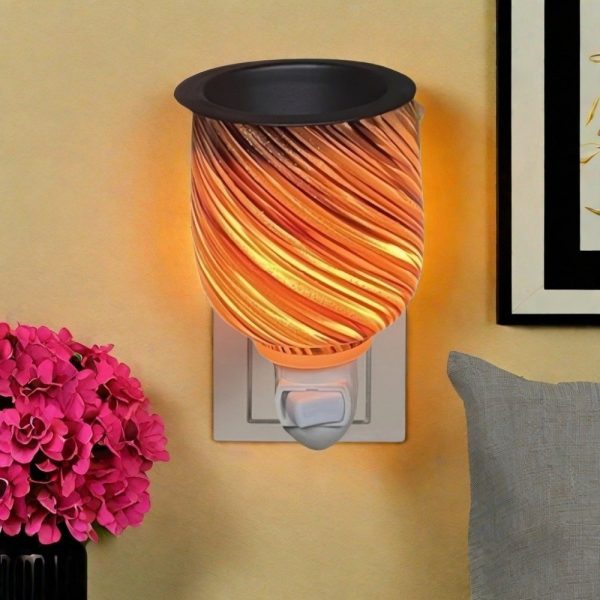 Decorative Glass Electric Pluggable Fragrance Wall Candle Wax Warmer Light for Living Room
