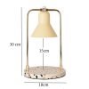 Decorative Metal Electric Marble Candle Melting Warmer Lantern with Dimmer and Timer