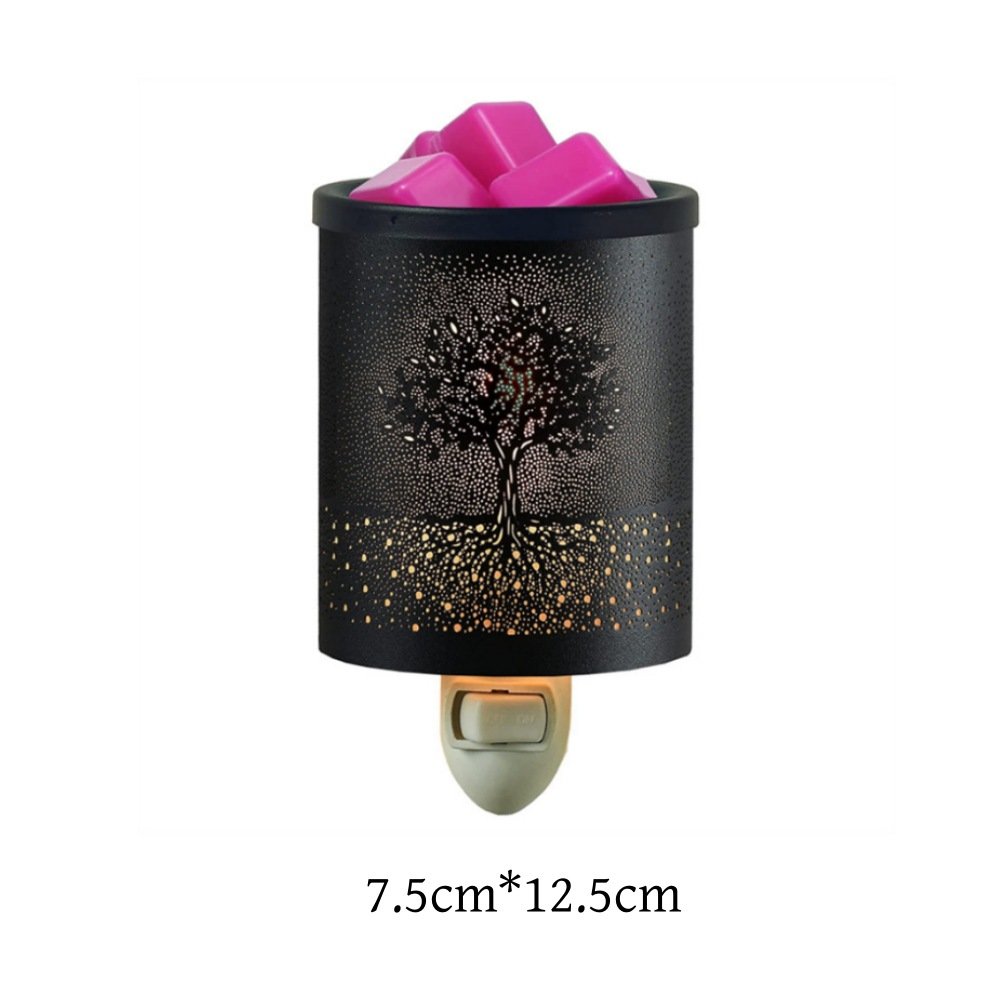 Elegant Carved Tree Pattern Iron Electric Wall Plug In Wax Candle Melting Warmer Elegant Carved Tree Pattern Iron Electric Wall Plug In Wax Candle Melting Warmer