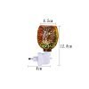 Elegant 3D Fireworks Glass Electric Plug In Wall LED Light Candle Wax Warmer Lamp