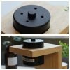 Elegant Wooden Electric Dimmable Candle Light Warmer Wax Melter Lamp for Home Decor
