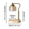 Golden Black Glass Metal Adjustable Electric Melting Wax Candle Warmer Lamps