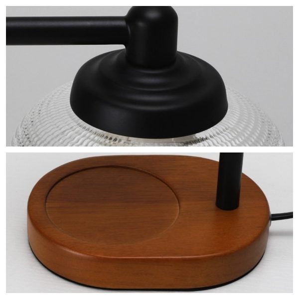 Golden Black Glass Metal Adjustable Electric Melting Wax Candle Warmer Lamps