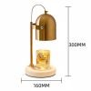 Golden Marble and Iron Metal Dimmable Electric Candle Warmer with Light Bulb
