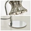 Grey Metal Glass Adjustable Dimmable Electric Candle Melting Table Lamp with Timer