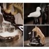 Handmade Tiger Theme Ceramic Cascading Backflow Incense Burner