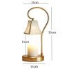 Luxurious Glass and Iron Electric Dimmable Light Bulb Candle Light Wax Warmer