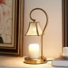 Luxurious Glass and Iron Electric Dimmable Light Bulb Candle Light Wax Warmer