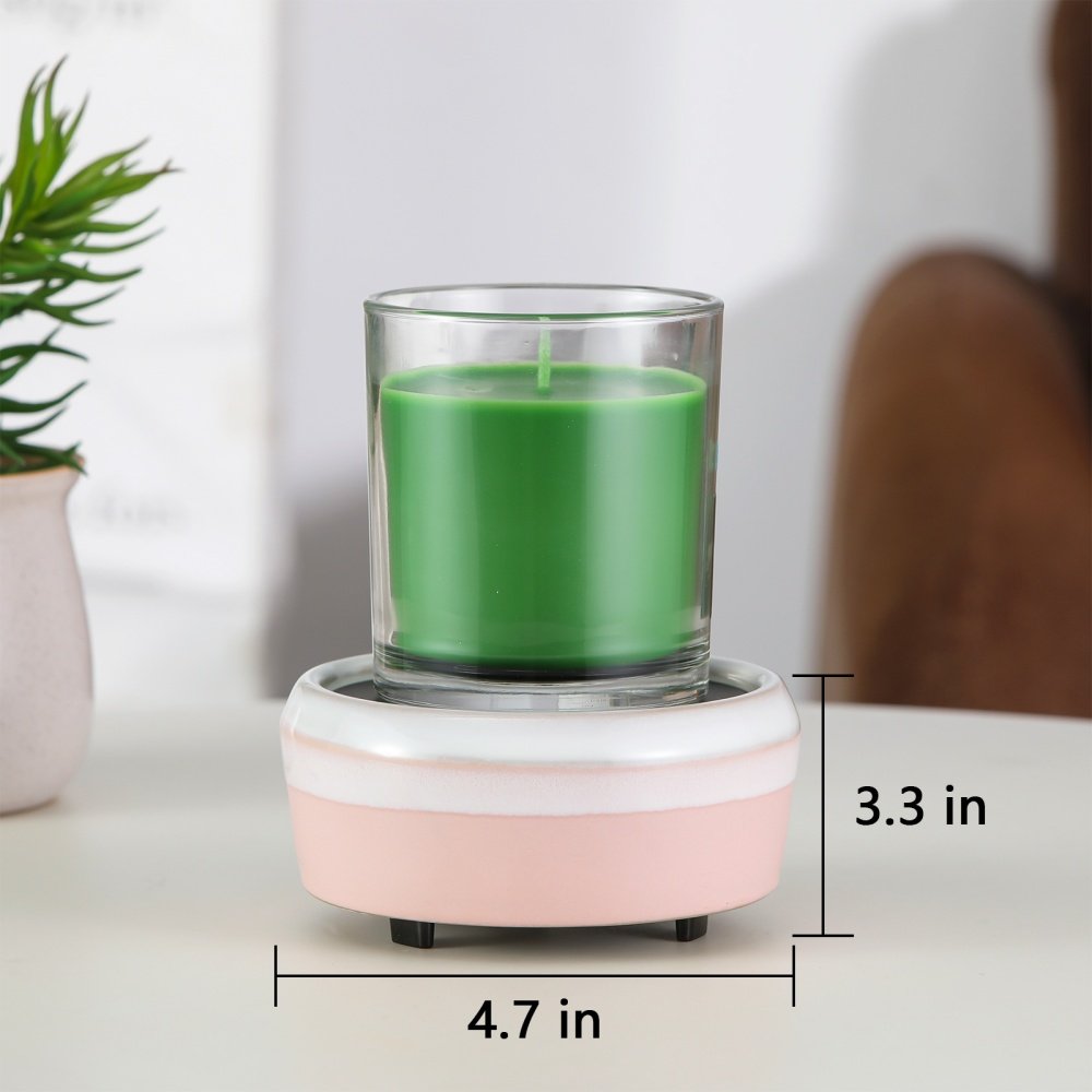 Modern Ceramic Pink Electric Candle Wax Warmer Hot Plate for Sale Modern Ceramic Pink Electric Candle Wax Warmer Hot Plate for Sale