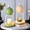 Modern Cute Colorful Metal Electric Dimmable Candle Warmer Lantern with Preset Timer