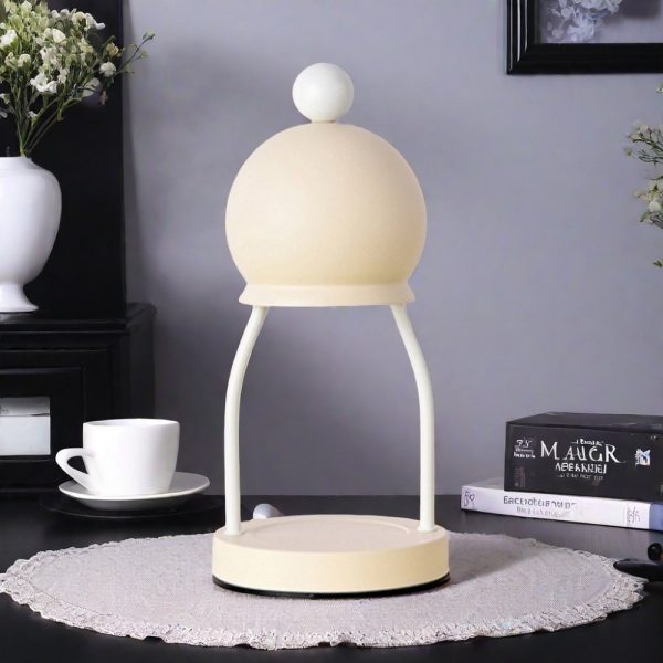 Modern Cute Colorful Metal Electric Dimmable Candle Warmer Lantern with Preset Timer