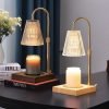 Adjustable Modern Flower Light Bulb Metal Glass Dimmable Electric Candle Warmer Melter Lamps