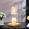 Adjustable Modern Flower Light Bulb Metal Glass Dimmable Electric Candle Warmer Melter Lamps