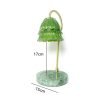 Modern Green Flower Iron Glass Marble Electric Dimmable Candle Warming Lamp with Timer