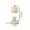 Modern Metal Table Light Electric Dimmable Wax Candle Melting Lamp with Timer