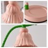 Modern Pink Flower Metal Electric Table Candle Melter Lamp Wax Warmer Light