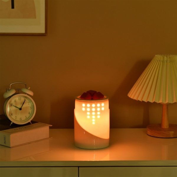Modern Simple White Ceramic Electric Fragrance Wax Candle Melting Warmer