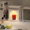 Modern Unique Resin Palace Building Electric Jar Candle Warmer Melting Light with Timer