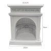 Modern Unique Resin Palace Building Electric Jar Candle Warmer Melting Light with Timer