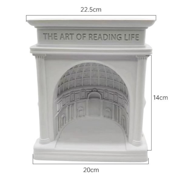 Modern Unique Resin Palace Building Electric Jar Candle Warmer Melting Light with Timer