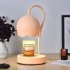 Modern White Blue and Pink Flower Metal Electric Timing Candle Wax Warmer Lights