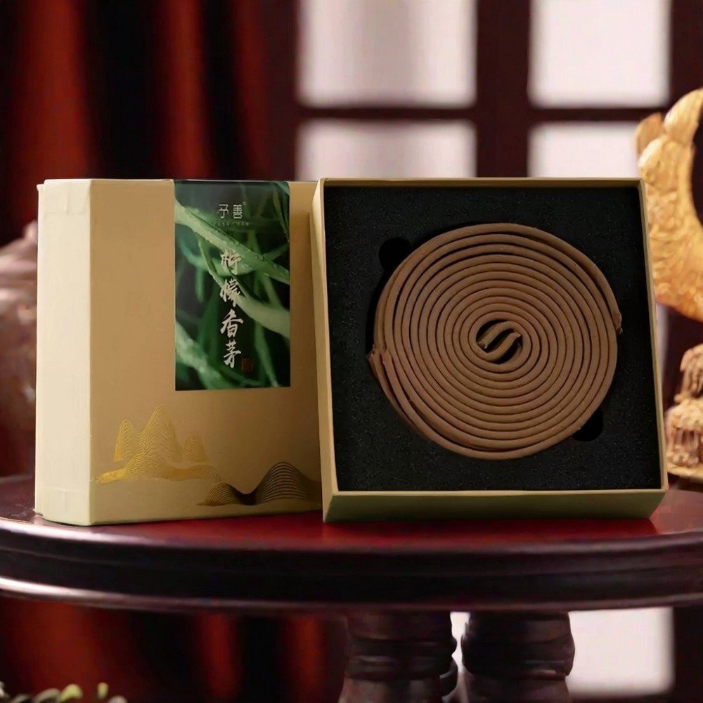 Premium Nature Mosquito Repellent Lemon Citronella Fragrance Coil Incense Box for Sale