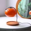 Retro Creative Iron Glass Wood Electric Night Light Candle Lamp Warmer for Living Room