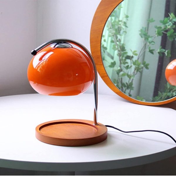 Retro Creative Iron Glass Wood Electric Night Light Candle Lamp Warmer for Living Room