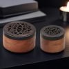 Three Tier Magnetic Portable Wooden Coil Incense Burner Box with Scent Layers