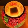 Unique Colorful Mosaic Shattered Glass Electric Wall-Mounted Plug In Wax Candle warmer