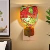 Unique Colorful Mosaic Shattered Glass Electric Wall-Mounted Plug In Wax Candle warmer