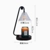 Vintage Adjustable Glass Electric Light Bulb Candle Warmer Heat Lamp with Preset Timer