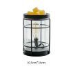 Vintage Black Iron Electric Light Bulb Candle Wax Melt Warmer with Timer for Home Decor