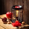 Vintage Black Iron Electric Light Bulb Candle Wax Melt Warmer with Timer for Home Decor