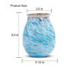 Vintage Blue Glass Electric Candle Wax Melting Warmer Light Table Lamp